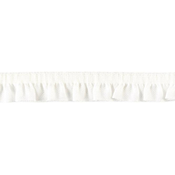 Rüschenband elastisch weiß