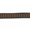 Gurtband 15mm - grau-orange