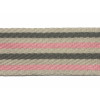 Gurtband 40mm - hellgrau-rosa