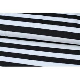 Jersey - schwarz-weiß breit