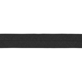 Baumwoll-Schr&auml;gband 40/20 schwarz