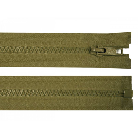 Reißverschluß teilbar 65cm olive